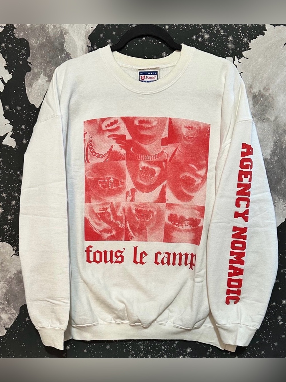 Agency Nomadic French Quote Crewneck Sweatshirt